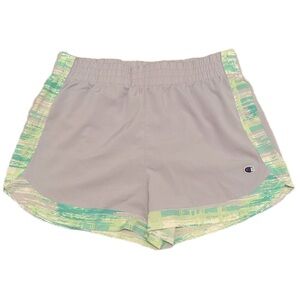 Champion Athletic Running Shorts Youth Large Great Condition Light Purple Green